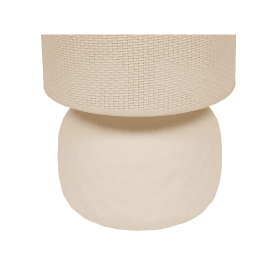 Bolvormige Lamp Obine H42cm Beige Steengoed