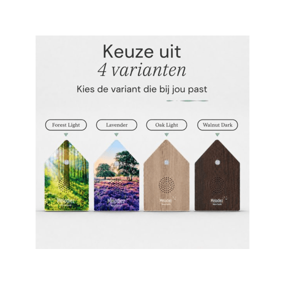Melodiez Natuurgeluiden Box Deluxe Walnut Dark