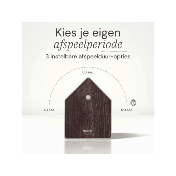 Melodiez Natuurgeluiden Box Deluxe Walnut Dark