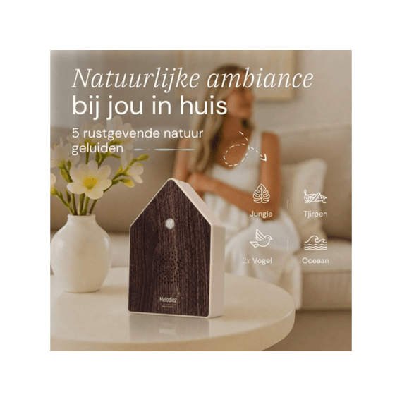 Melodiez Natuurgeluiden Box Deluxe Walnut Dark