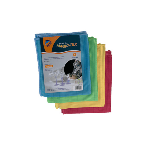 Flipper Microtex Finesse Glazen 50x60cm 4-pack Ass. Kleur