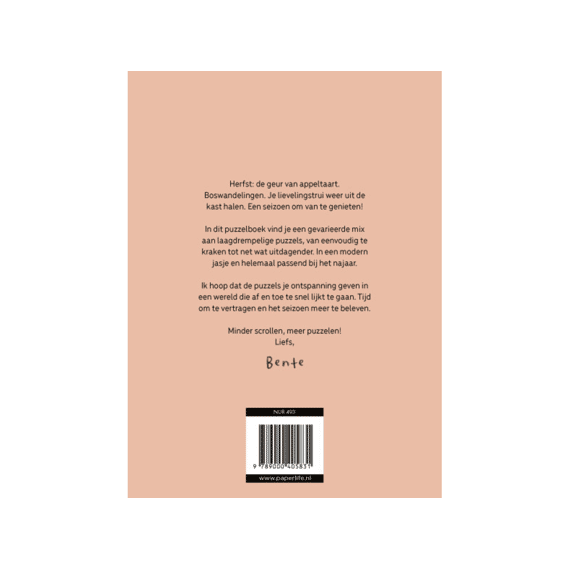 Het Cozy Puzzelboek Voor Knusse Herfstdagen