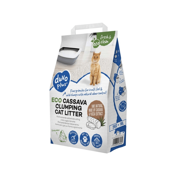 Eco Cassave Klontvormende Kattenbakvulling 5kg-10l