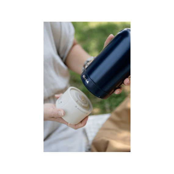 Beaba Bib Nomad Draagbare Flessenwarmer En Thermosfles Night Blue