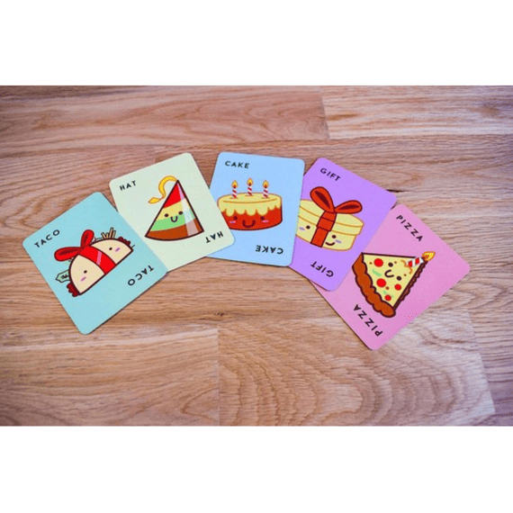 Blue Orange Kaartspel Taco Hat Cake Gift Pizza
