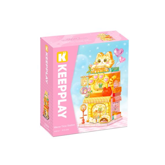 KEEPPLAY City Corner Bouwset Meow Time Station