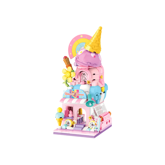 KEEPPLAY City Corner Bouwset Unicorn Ice Cream Shop
