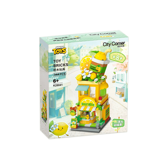 KEEPPLAY City Corner Bouwset Zesty Lemon Tea Shop
