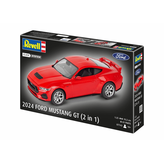 Revell 07743 2024 Ford Mustang 2 In 1 Click System