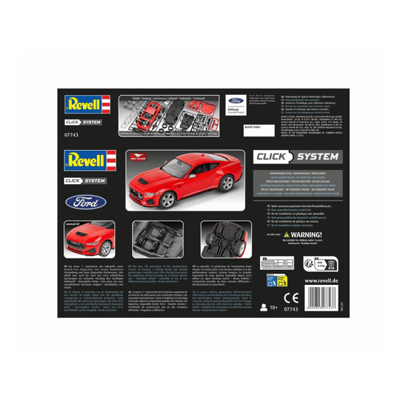 Revell 07743 2024 Ford Mustang 2 In 1 Click System