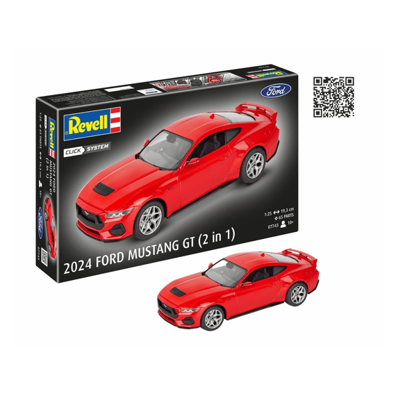 Revell 07743 2024 Ford Mustang 2 In 1 Click System