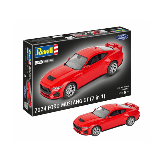 Revell 07743 2024 Ford Mustang 2 In 1 Click System