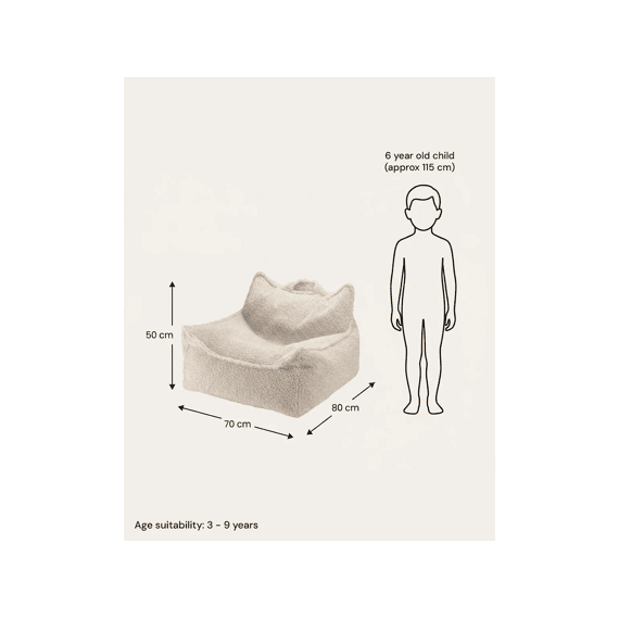 Wigiwama Beanbag Chair Biscuit