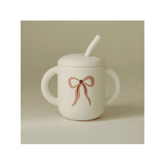 Mushie - Silicone Training Cup Bows