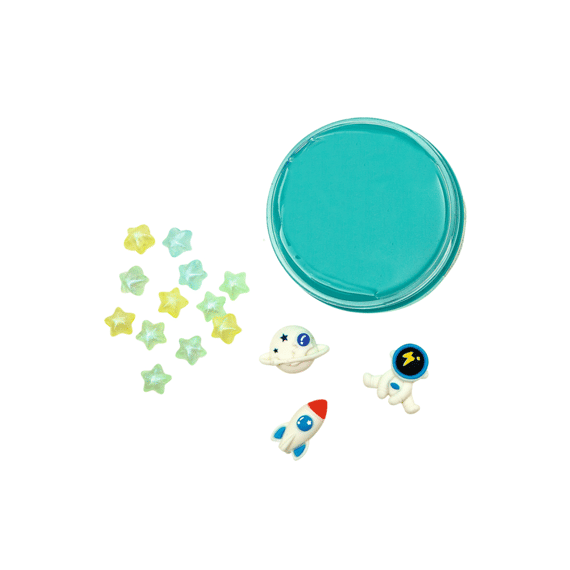 Glibber Klei Slijn Met Confettie Assortiment