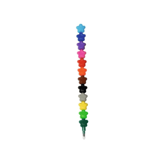 Stapel Kleurpotloden Regenboog Hart/ster Assortiment