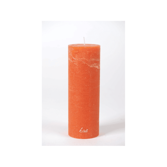 Luz Your Senses Rustic - Cilinderkaars - Orange - Ø7xh20cm