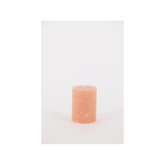 Luz Your Senses Rustic - Cilinderkaars - Peach Nougat - Ø6xh8cm