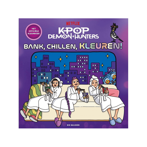 K-pop Demon Hunters Kleurboek Bank, Chillen, Kleuren!