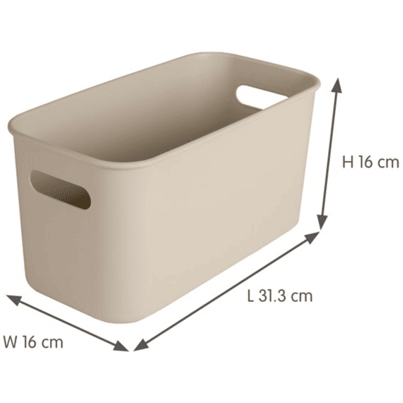 Sunware Opbergbox Sigma Home Cube 6 Liter Beige