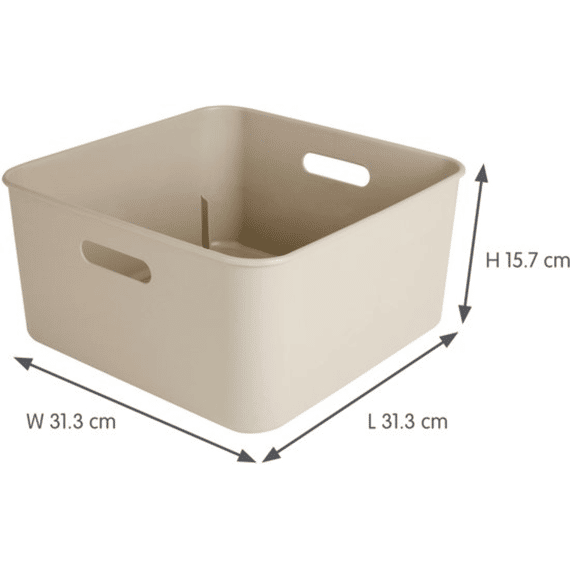 Sunware Opbergbox Sigma Home Cube 12,5 Liter Beige
