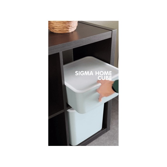 Sunware Opbergbox Sigma Home Cube 12,5 Liter Zwart