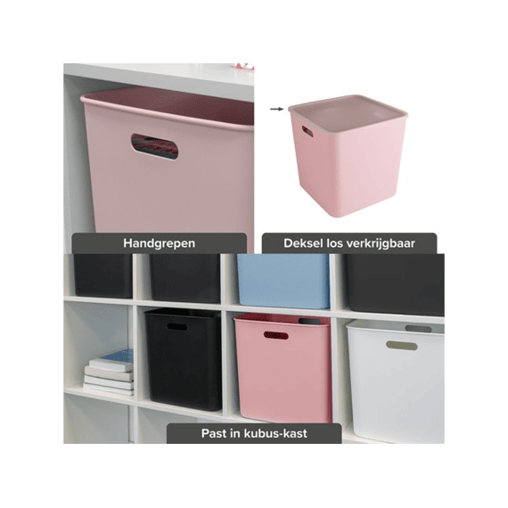 Sigma Home Cube Box 25l Roze
