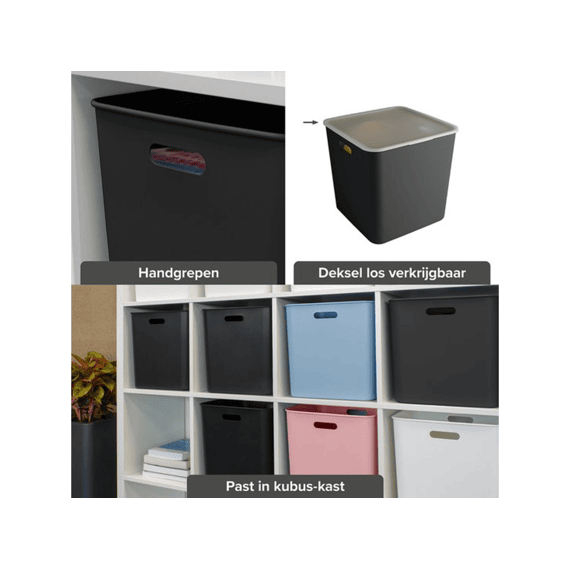 Sigma Home Cube Box 25l Zwart