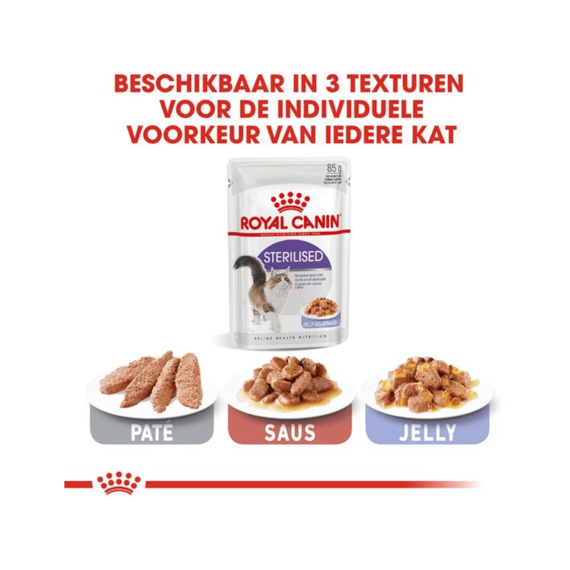 Royal Canin Natvoer Kat Sterilised in Jelly 12 x 85 g