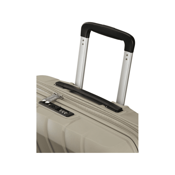American Tourister Handbagagekoffer Flytwist Spinner 55 cm Uitbreidbaar TSA Sandstone