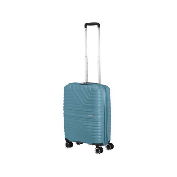 American Tourister Handbagagekoffer Flytwist Spinner 55 cm Uitbreidbaar TSA Storm Blue