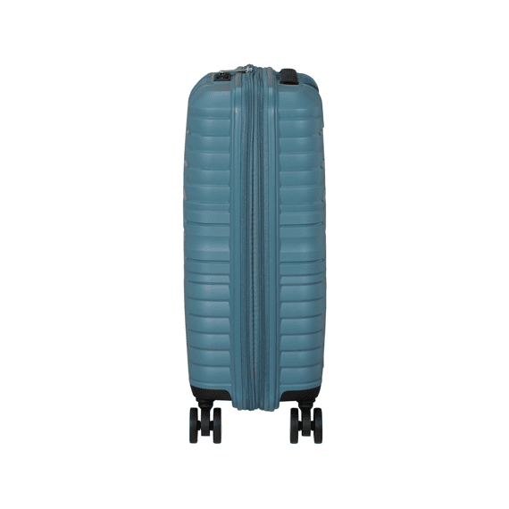 American Tourister Handbagagekoffer Flytwist Spinner 55 cm Uitbreidbaar TSA Storm Blue