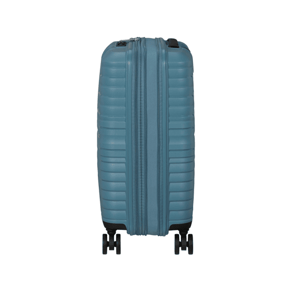 American Tourister Handbagagekoffer Flytwist Spinner 55 cm Uitbreidbaar TSA Storm Blue