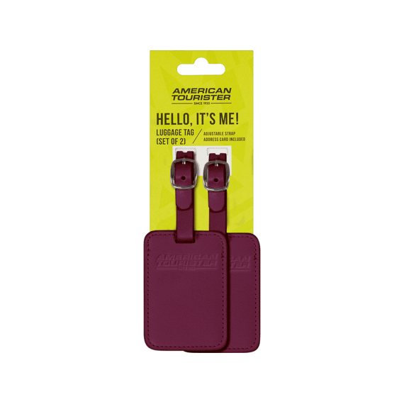 American Tourister Ta Luggage Tag X2 Iced Berry