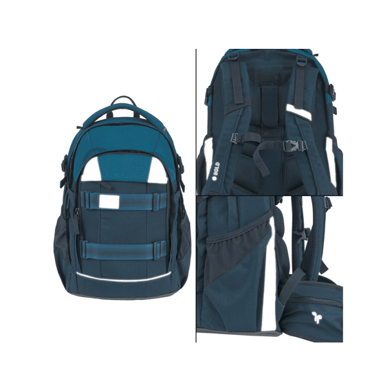 Lassig School Rugzak Origin Bold Dark Blue