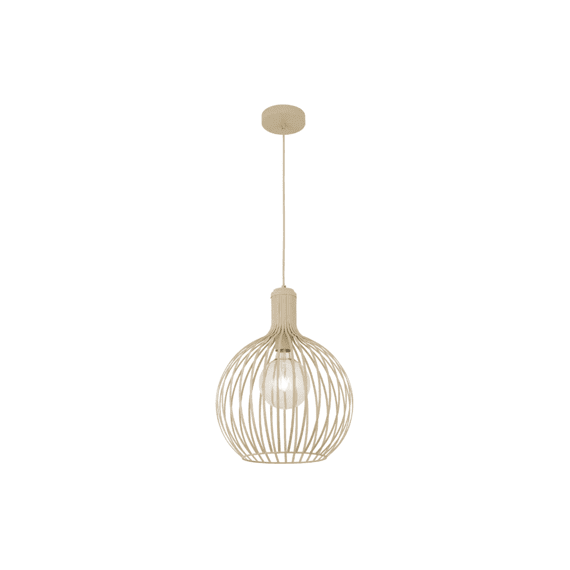 Fantasia Raga 1x E27 Pendel Beige Ø35cm