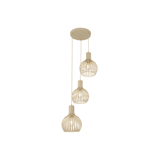 Fantasia Raga 3x E27 Pendel Rd Beige
