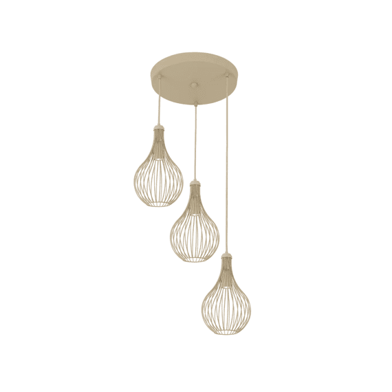 Fantasia Gita 3xgu10 Pendel Beige Rond