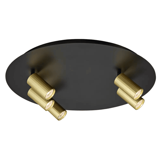 Fantasia Oryx 3+2 Ronde Basis Ø450 Mm Mr11 Bulb (excl) Zwart + Gold