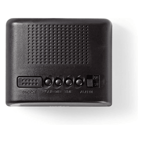 Nedis Wekkerradio Digitaal Led Met Snoozefunctie Zwart