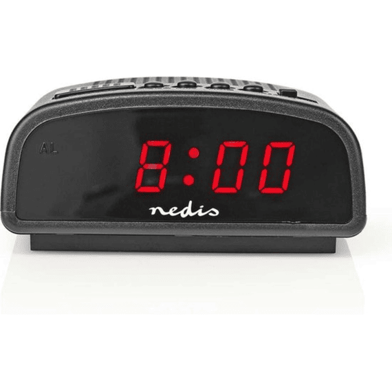 Nedis Wekkerradio Digitaal Led Met Snoozefunctie Zwart