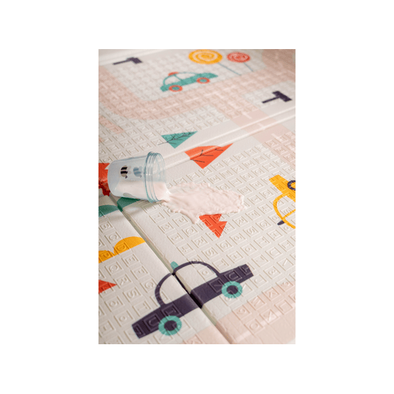 Family Nation Montessori  2-in-1 Opvouwbare Speelmat Omkeerbaar En Zacht Dino Friends 180x150cm