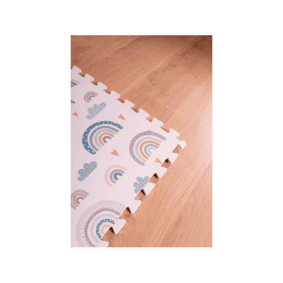 Family Nation Montessori Puzzelmat Regenboog - 6 Stuks- Zacht En Veilig 175x117cm
