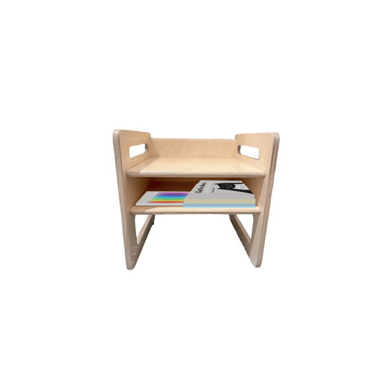 Family Nation Montessori Tafel En Stoelset-natuurlijk Berkenhout-groeit Met Je Kind Mee