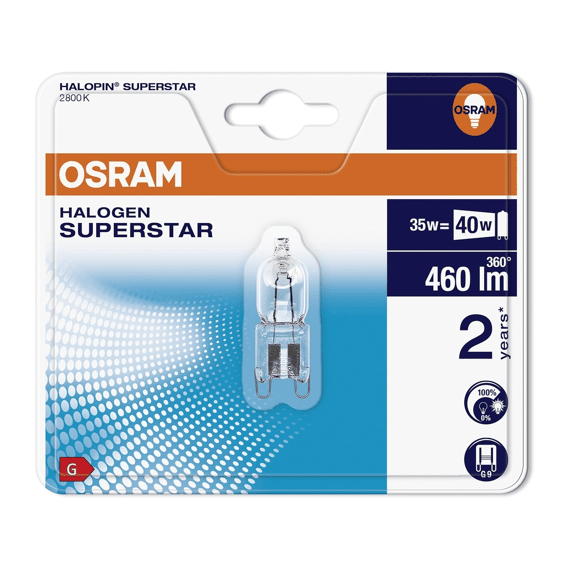 Osram Halogeen Capsulelamp Eco G9 35w 240v