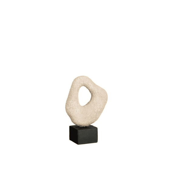 Decoratie Beeldje L15xb7xh21cm Wit