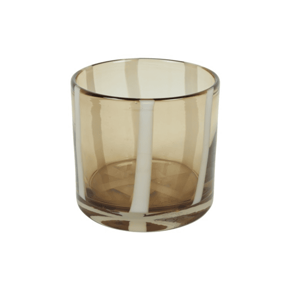 Theelichthouder Rond Sweet-sue L 12x12x12cm Bruin