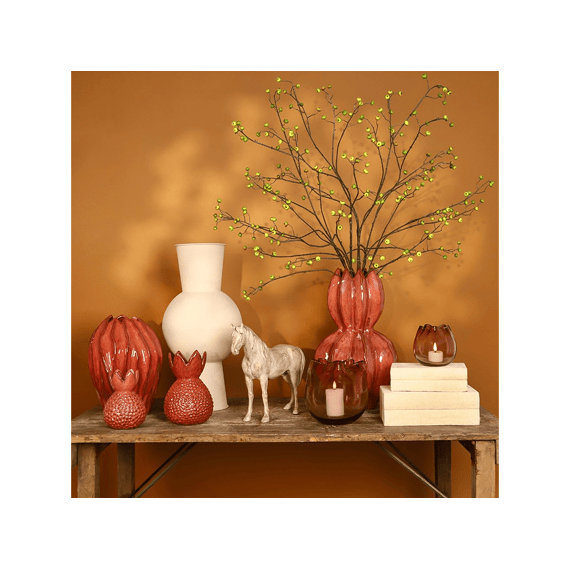 Vaas Rond Korali M 23x23x30cm Lila