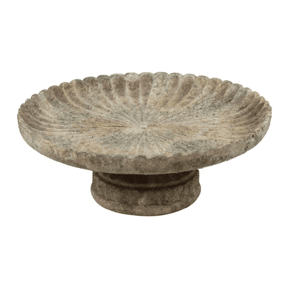 Dienblad Rond Gary S 29,5x29,5x12,5cm Grijs