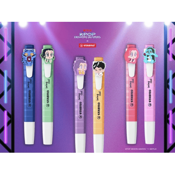 Kpop Demon Hunters Swing Cool Markeerstift 3 Stuks Op Blister
